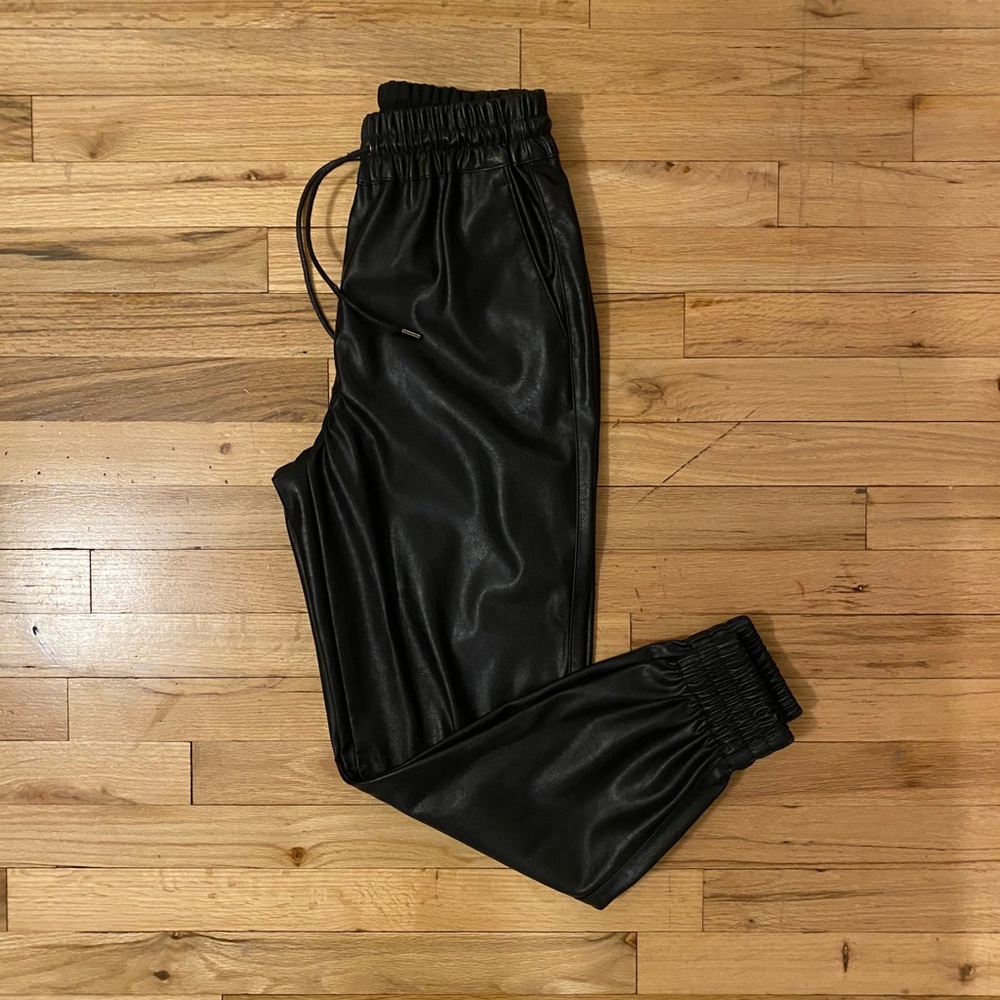 DYNAMITE Sacha Faux Leather Jogger